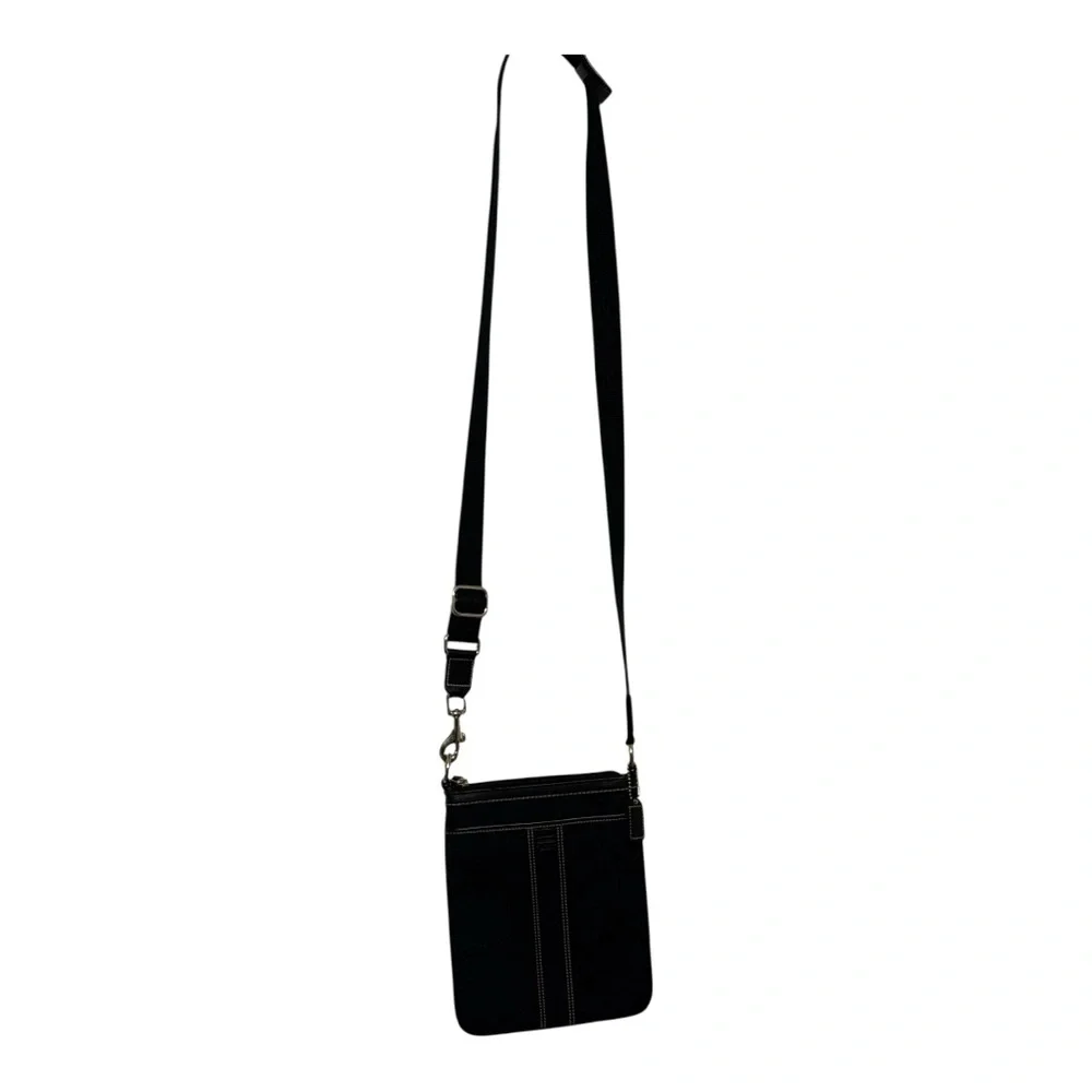 Coach Black signature C pattern crossbody-6016